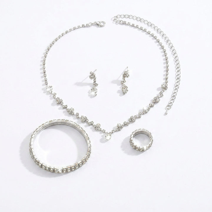 Minimalist 4-Piece Crystal Jewelry Set