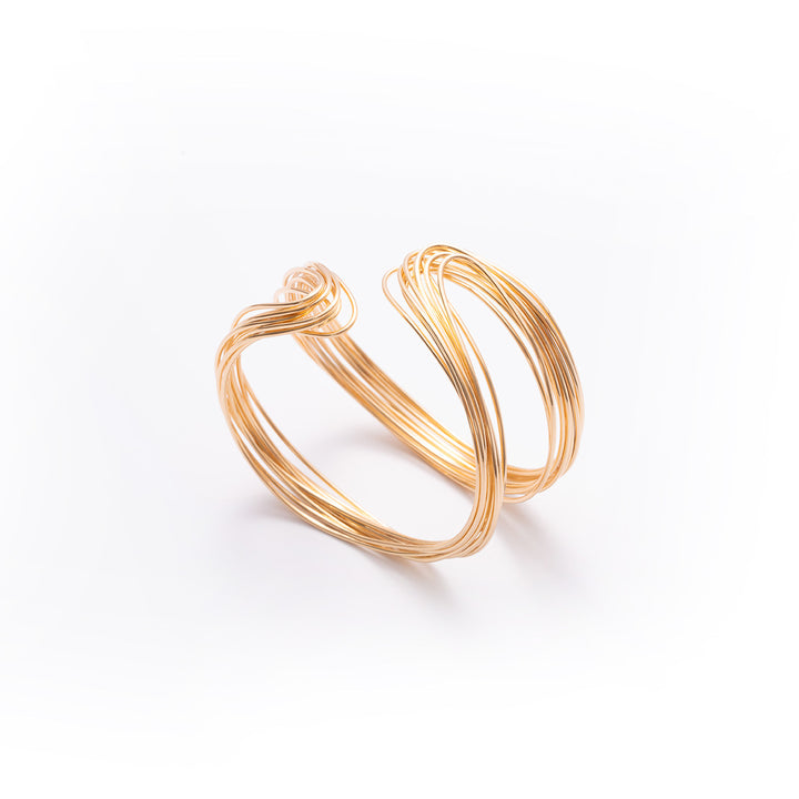 Geometric Line Open Cuff Bangle Bold Minimalist Luxury Statement Jewelry for Women