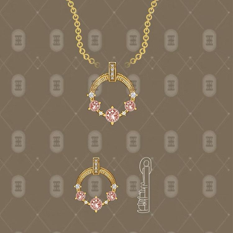 14K Gold Natural Diamond Y-Shape Tassel Necklace