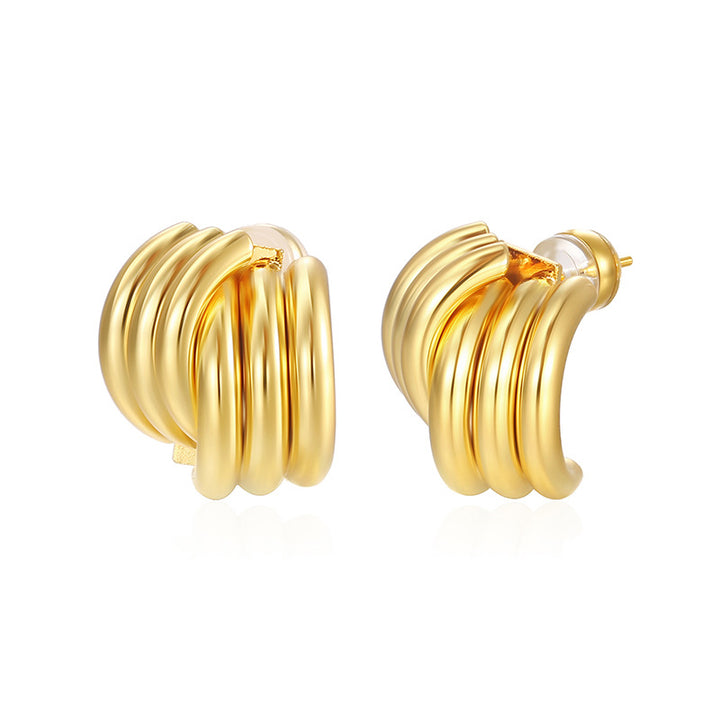 Minimalist Multi-Layer Cuff Earrings S925 Silver