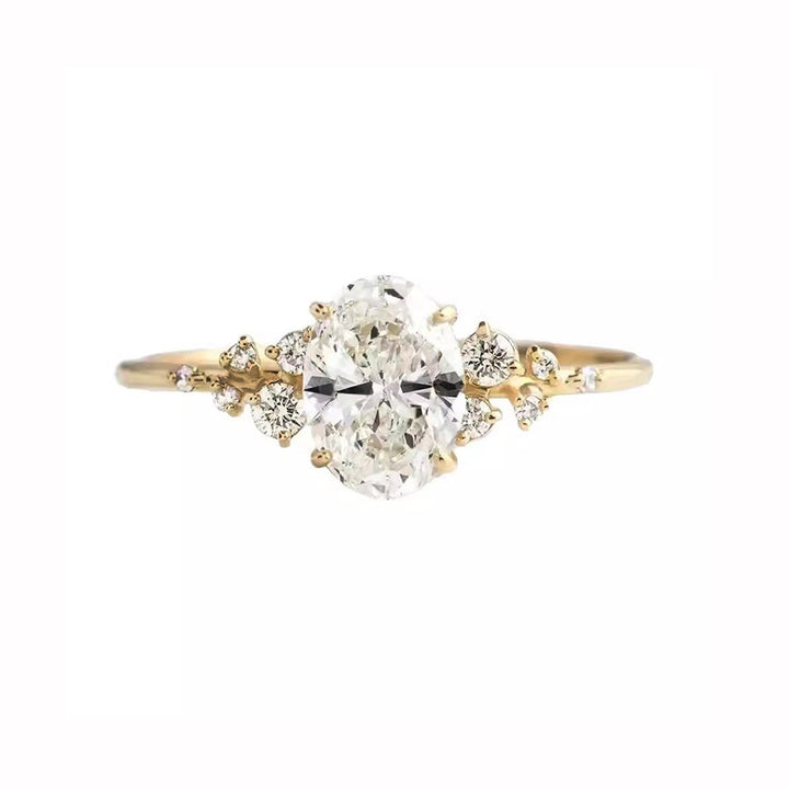 Elegant Fashion Jewelry Oval Diamond Ring