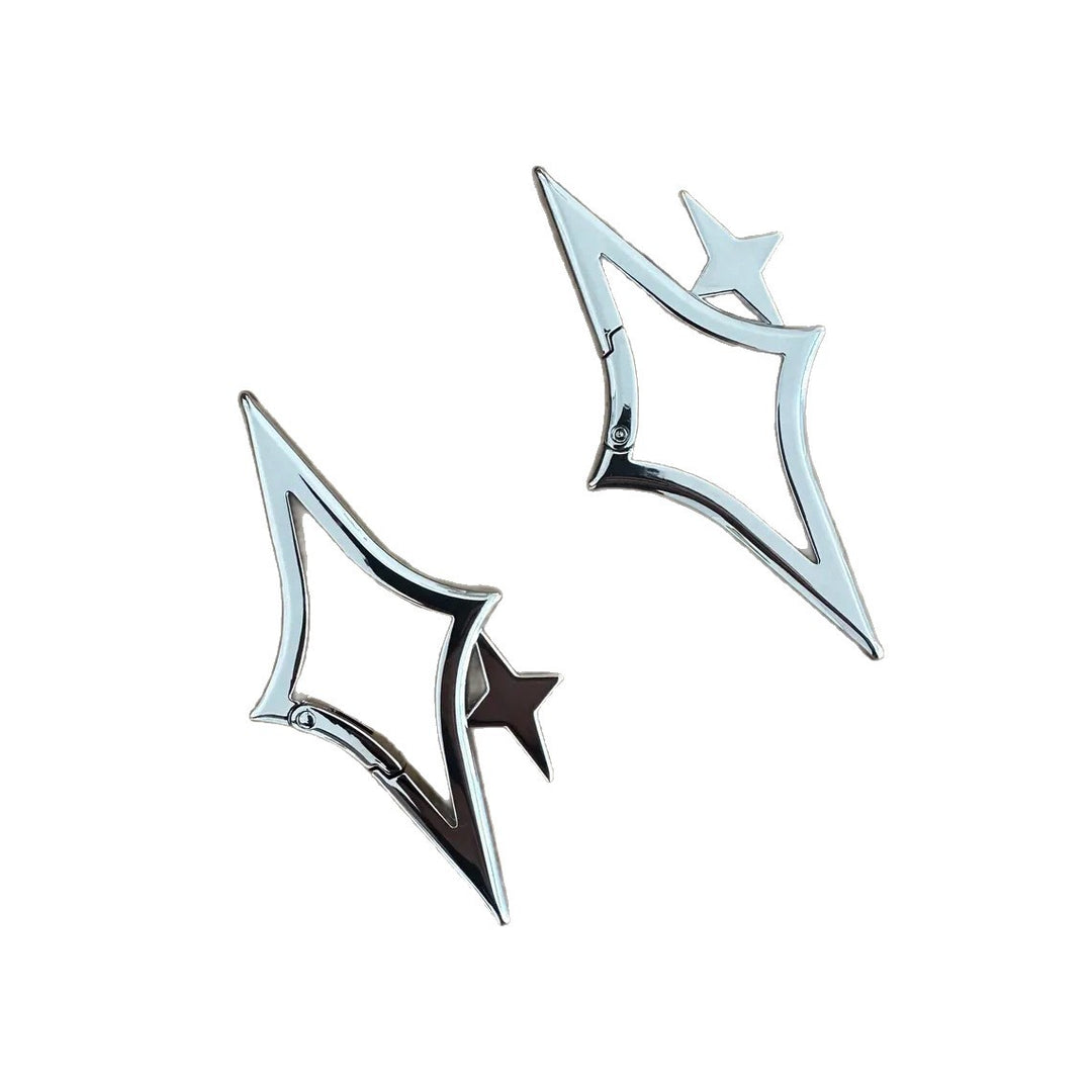 Stellar Star Keychain Hollow Star Shaped Key Holder