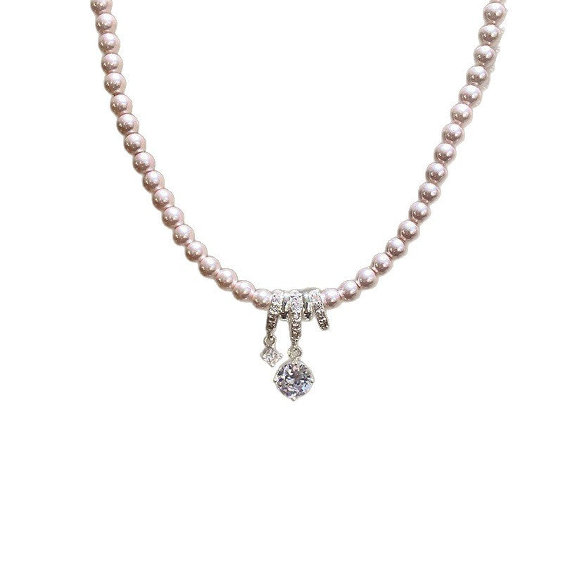Elegant Pearl Bow Pendant Necklace
