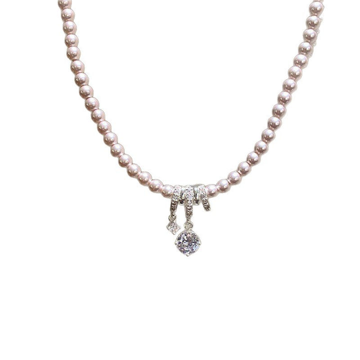 Elegant Pearl Bow Pendant Necklace