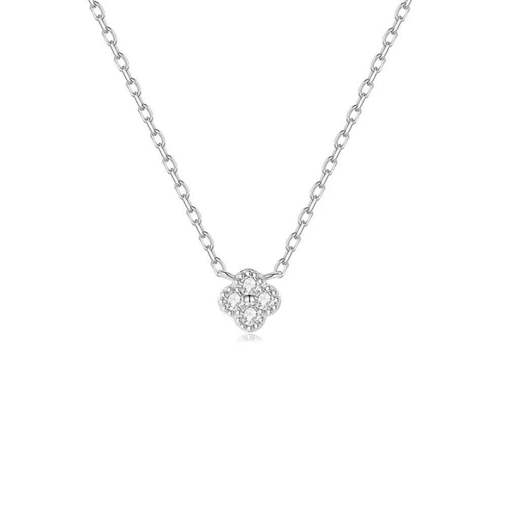 Clover Diamond Jewelry Set with 925 Sterling Silver