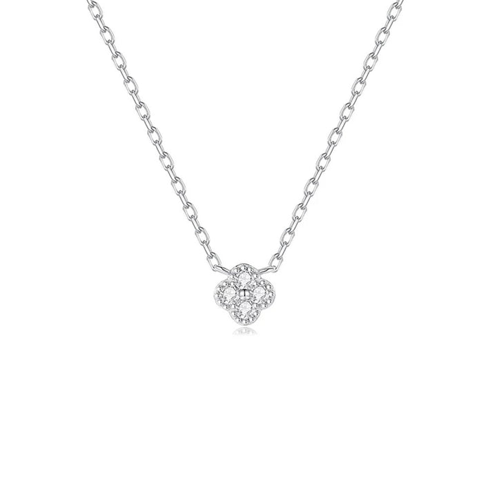 Clover Diamond Jewelry Set with 925 Sterling Silver