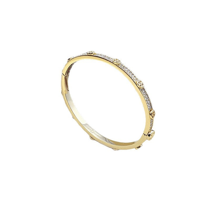 Luxury Diamond Pavé Open Cuff Bracelet for Women