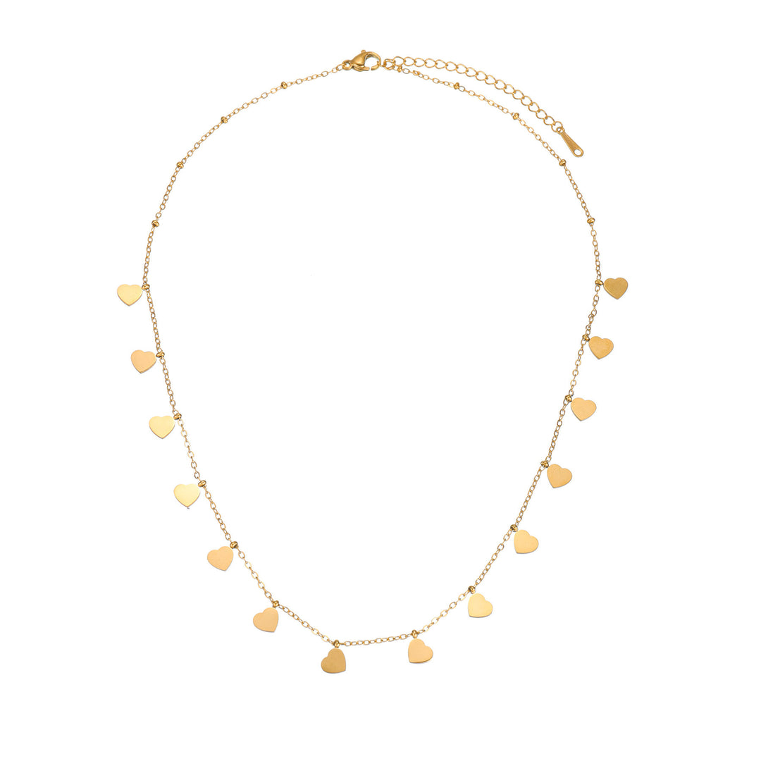 Titanium Steel Star/Moon/Heart Choker Necklace Minimalist Gold Dainty Charm Necklace for Women