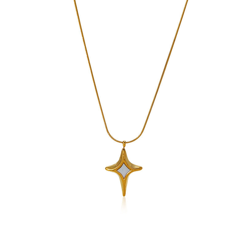 Minimal Star Sterling Silver Pendant Necklace