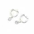 Luxury-style teardrop diamond earrings