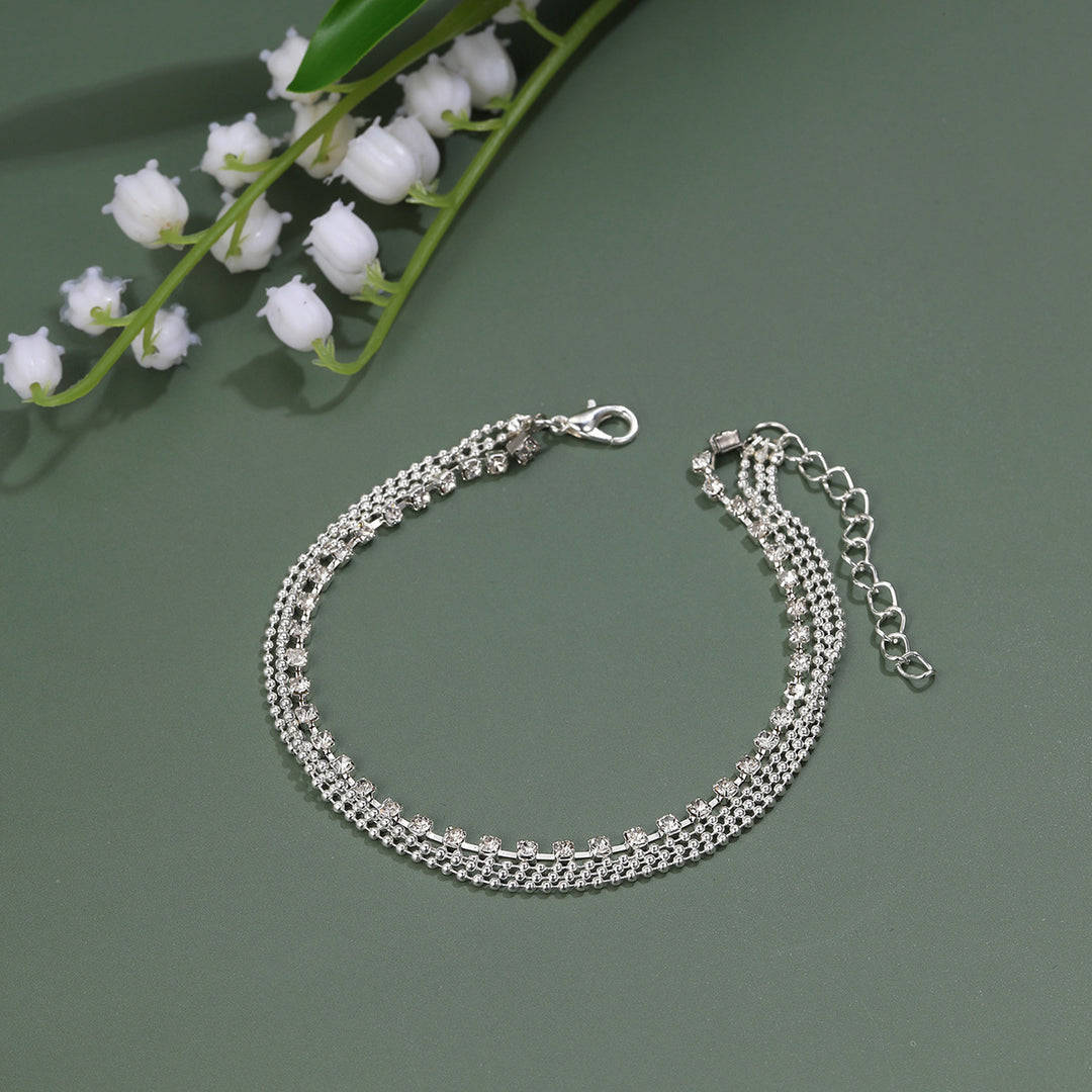 Multi-Layer Stackable Anklet Set – Double & Four Layer