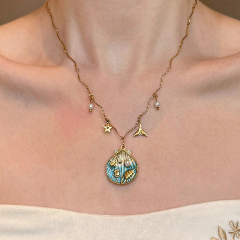 Vintage Ocean Layered Necklace