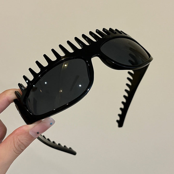 2-in-1 Sunglasses Hair Hoop Minimalist Acetate Sun-Protective Headband