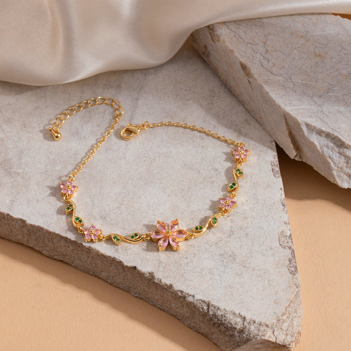 Colorful Flower Vine Bracelet for Women