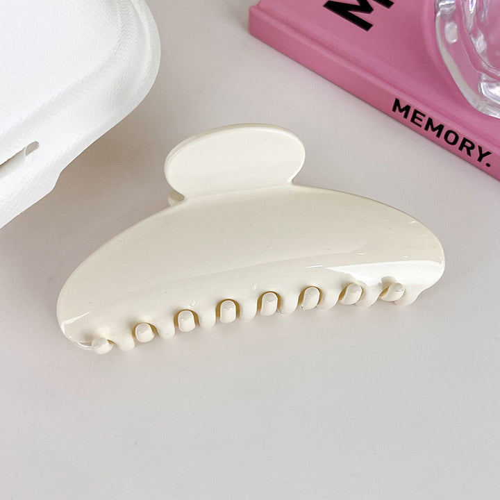 Creamy Acetate Large Hair Claw Clip Sweet Pink Beige Hair Clamp for Women