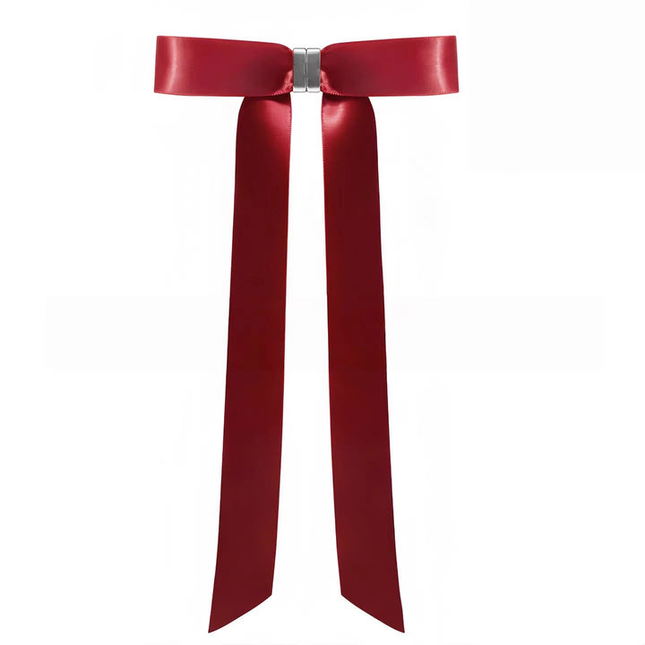 Detachable Magnetic Bow Hair Clips Elegant Satin Barrettes For Women