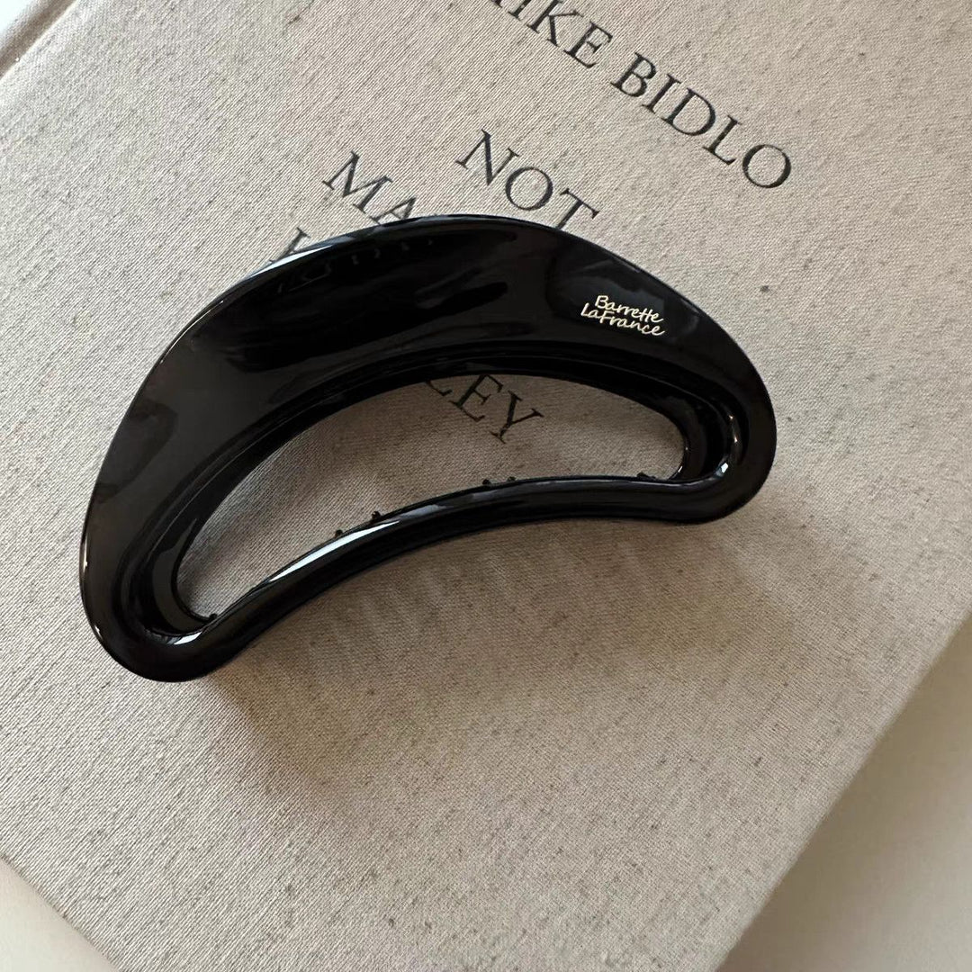 Curved Hollow Acetate Hair Claw Clip French Style Large Hair Clamp for Women