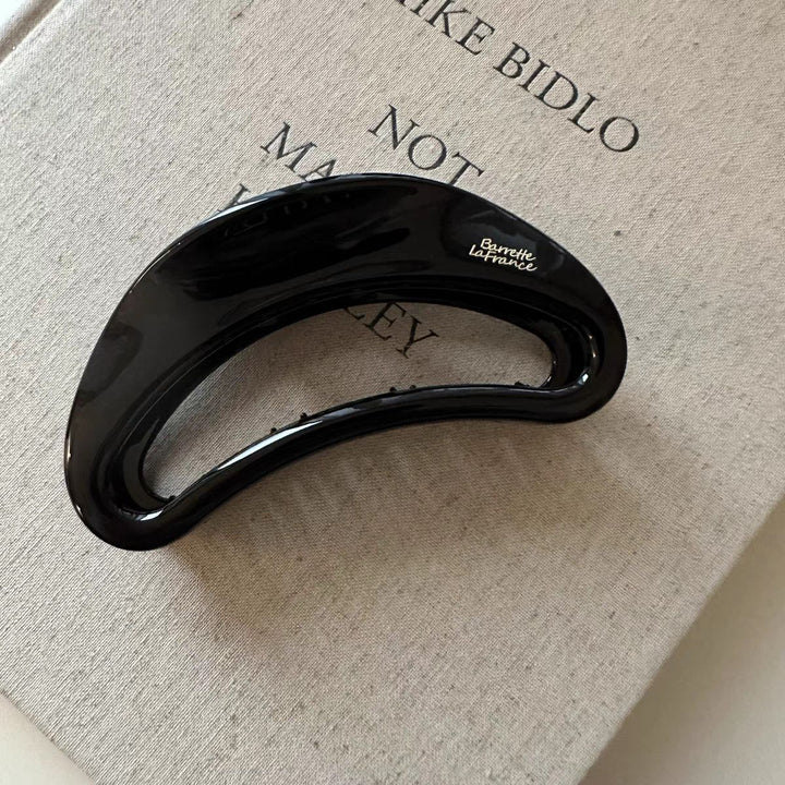 Curved Hollow Acetate Hair Claw Clip French Style Large Hair Clamp for Women