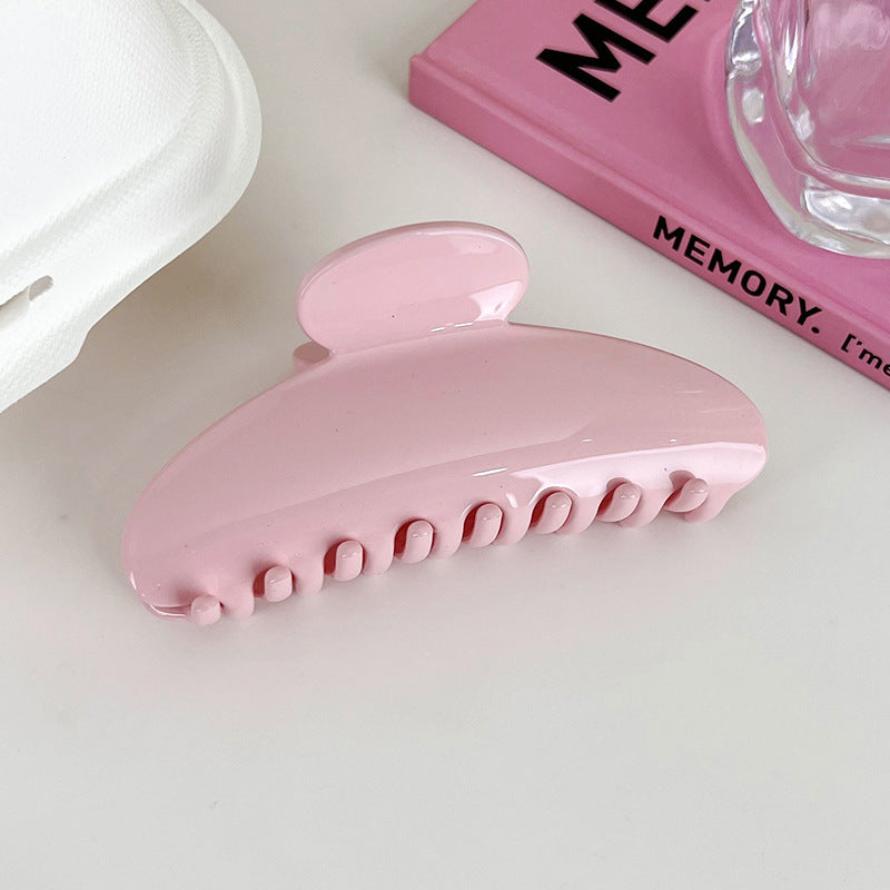 Creamy Acetate Large Hair Claw Clip Sweet Pink Beige Hair Clamp for Women