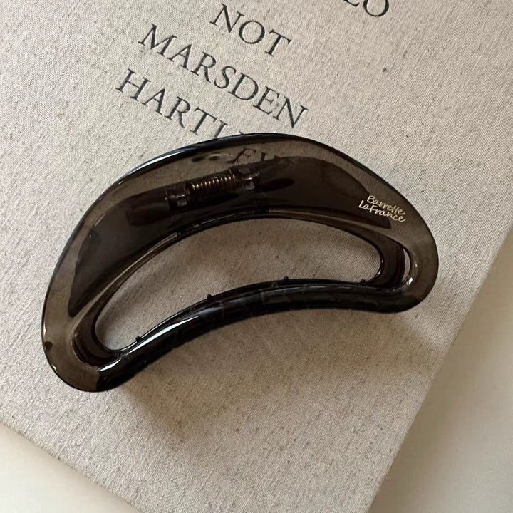Curved Hollow Acetate Hair Claw Clip French Style Large Hair Clamp for Women