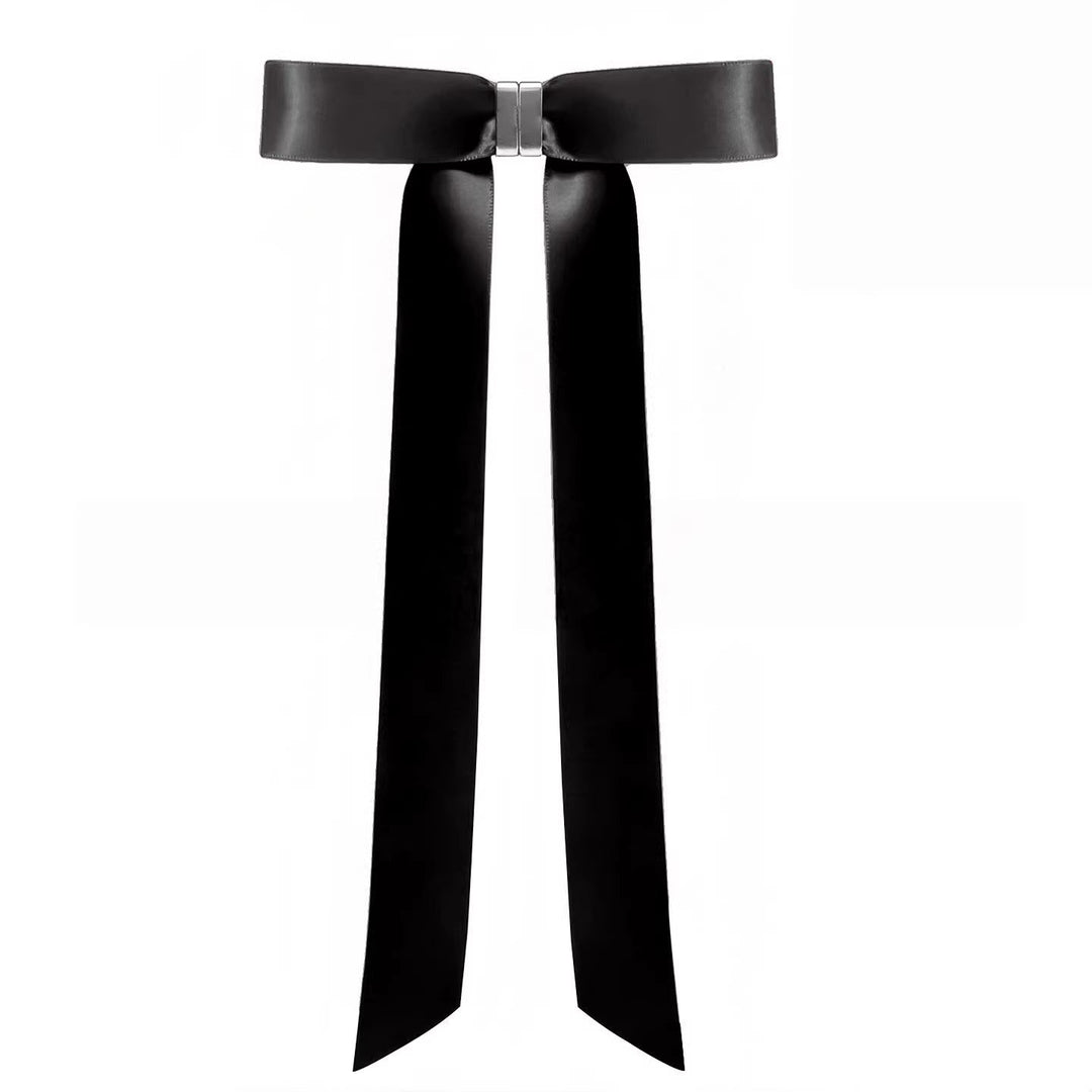 Detachable Magnetic Bow Hair Clips Elegant Satin Barrettes For Women