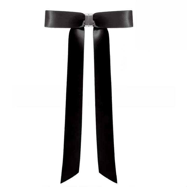 Detachable Magnetic Bow Hair Clips Elegant Satin Barrettes For Women