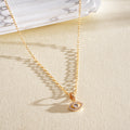 Layered Evil Eye Necklace for Women, Dainty Paved Diamond Clavicle Chain, Stainless Steel Non-fading Protection Pendant