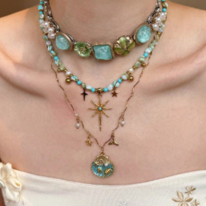 Vintage Ocean Layered Necklace