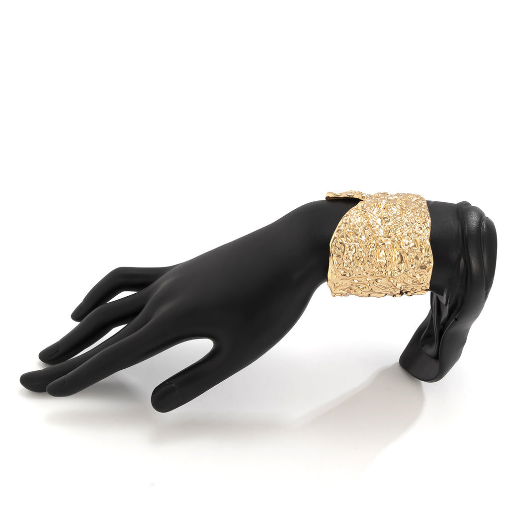 Punk V-Cut Open Arm Cuff | Matte Metal Adjustable Bracele