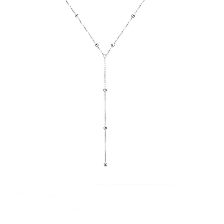 Multi-layer Beaded Y Drop Clavicle Chain