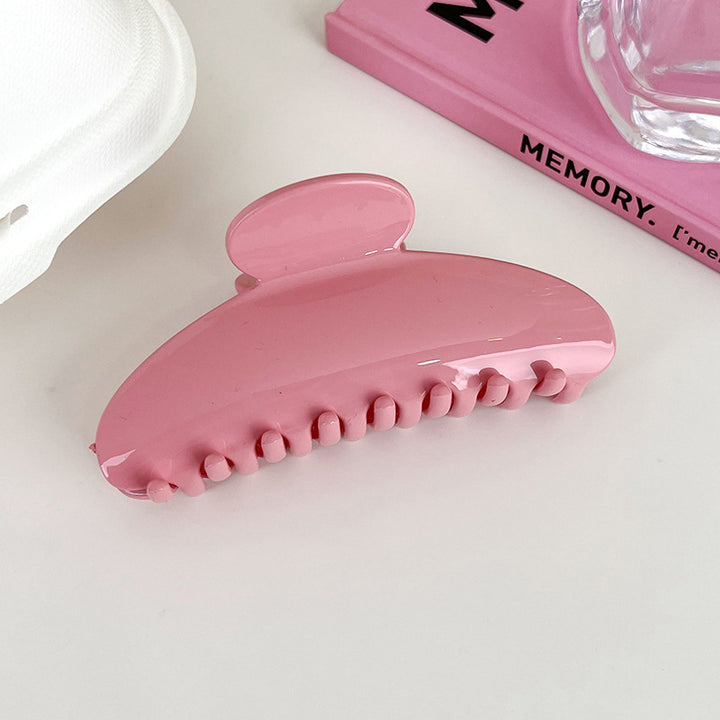Creamy Acetate Large Hair Claw Clip Sweet Pink Beige Hair Clamp for Women