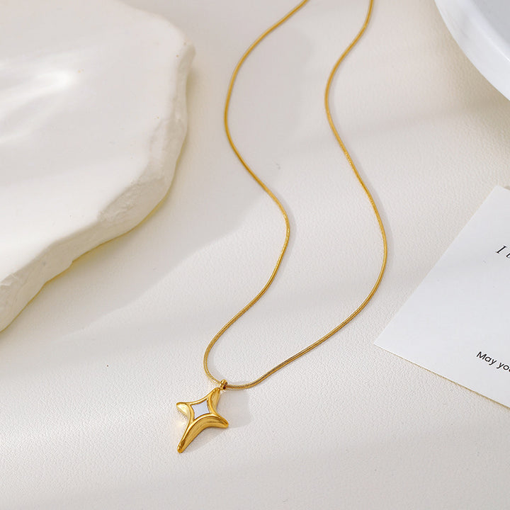 Minimal Star Sterling Silver Pendant Necklace
