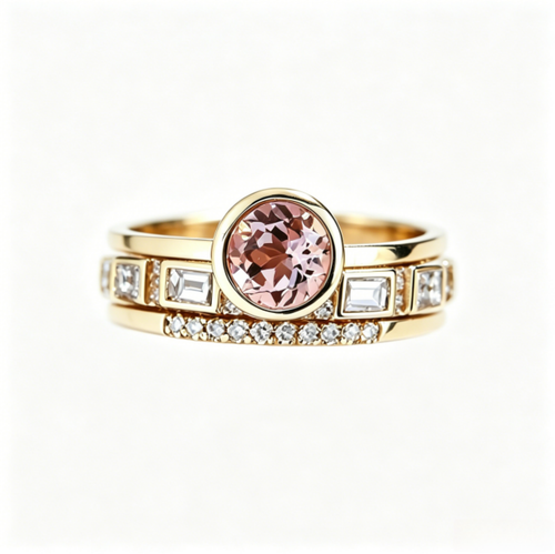 Double-Layer Crystal Ring Elegant Vintage Luxury Women’s Fashion Statement Ring
